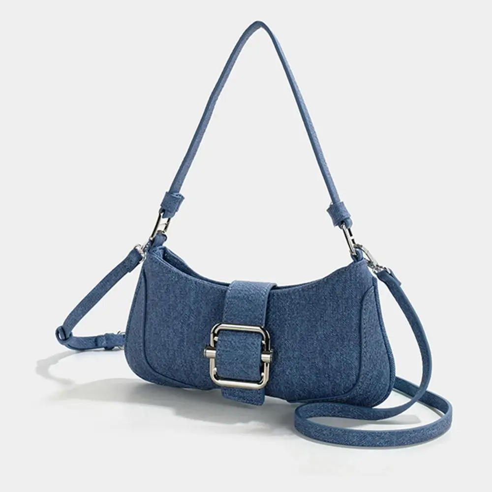 Bolso de hombro con costuras para mujer y niña, bolsa informal Retro Para axilas, bolso de mano Hobo de PU ligero