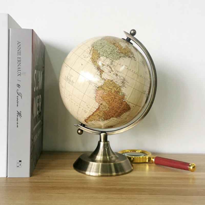 

Retro Globe Model European and The United States Teaching Special Globe Home Office Creative Living Room Decoration Holiday Gift