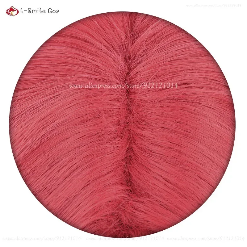 111 www أنيمي جين إنجوجي شعر مستعار جيجي تأثيري 30 سنتيمتر قصيرة الأحمر مقاومة للحرارة الشعر الاصطناعية هالوين لعب الأدوار الباروكات + ث