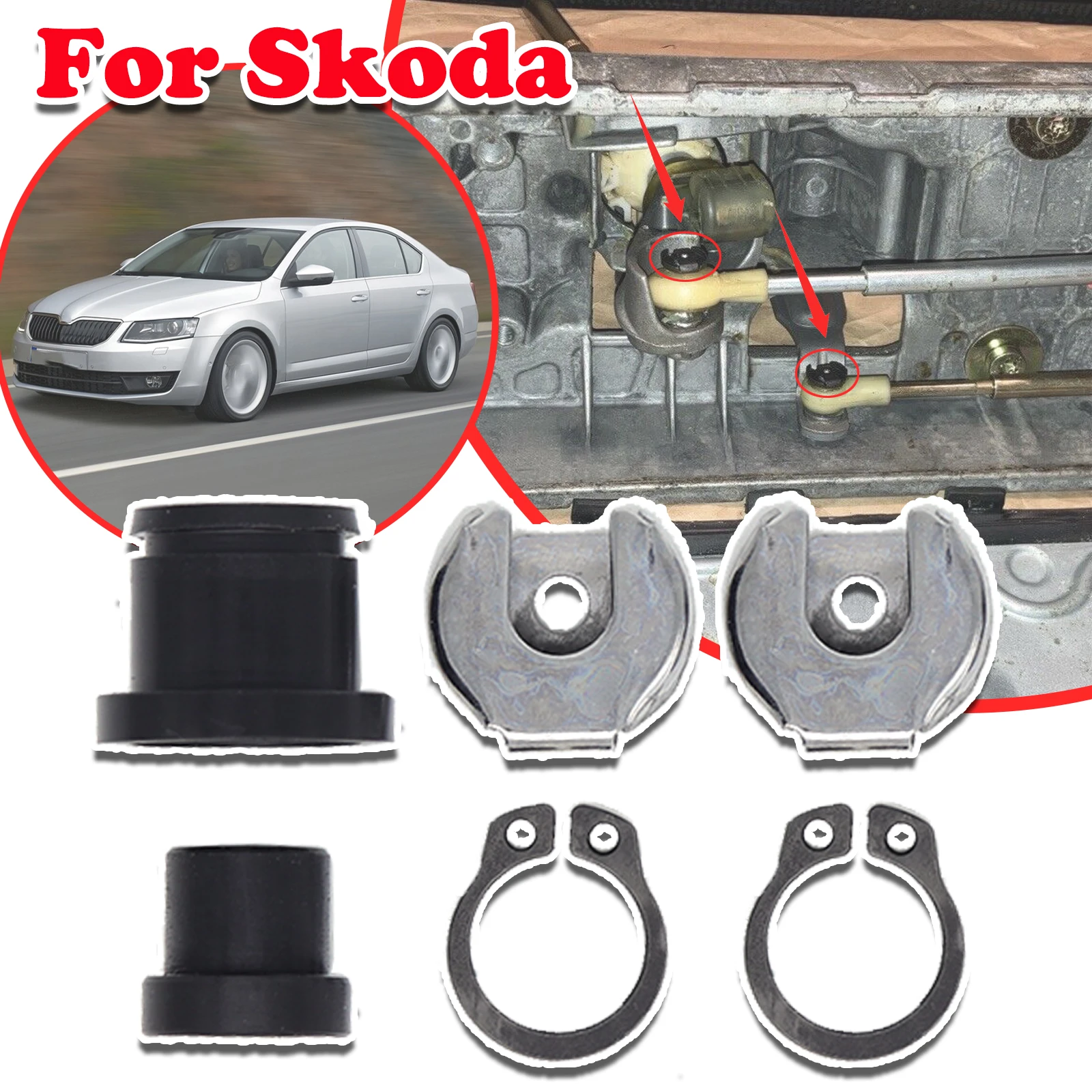 

Upgrade Manual Shift Cable Bushing For Skoda Octavia 1U 1Z Superb Yeti 5L Gear Selector Lever Linkage Pivot 1K0711265 1K0711266B