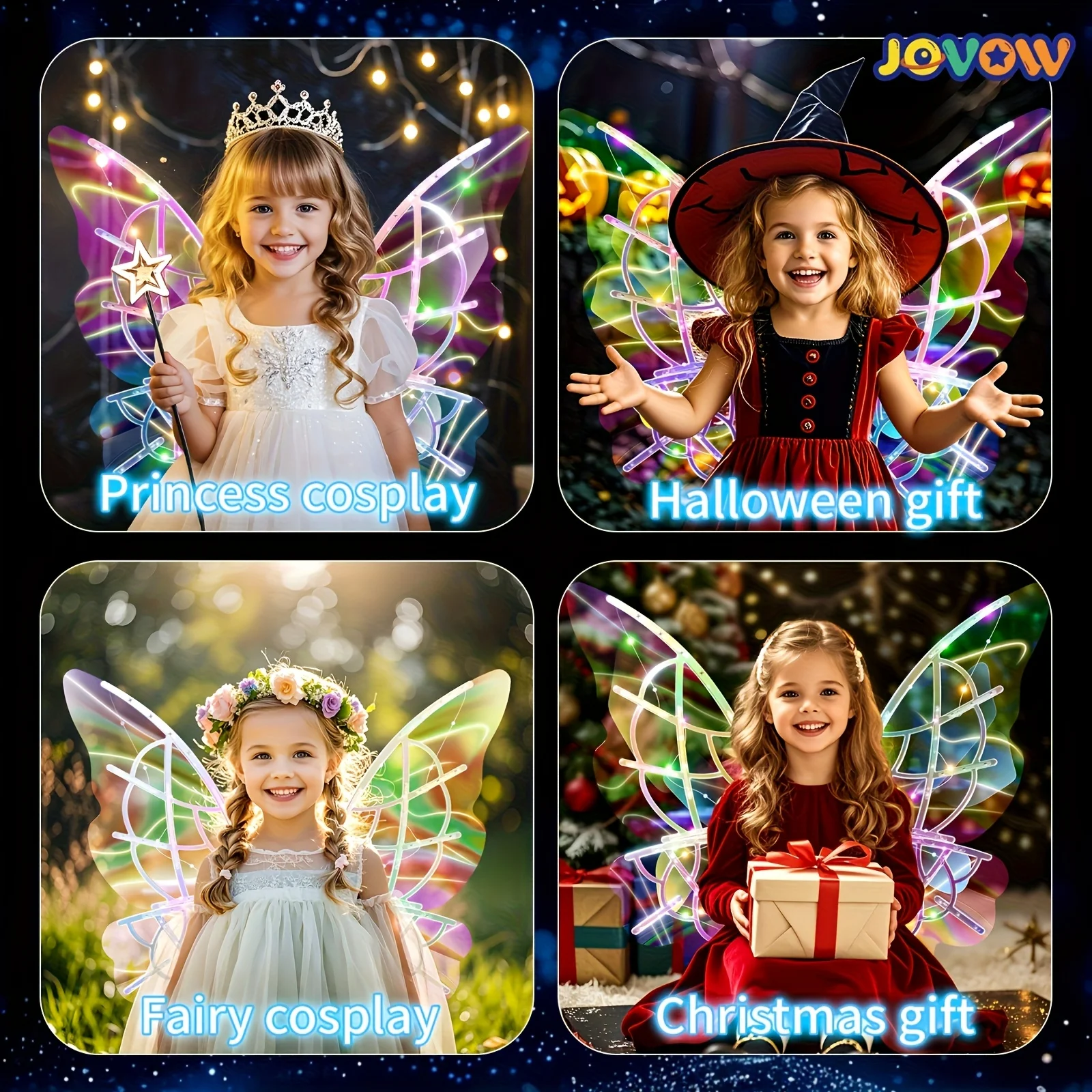 LED-Schmetterlingsflügel mit Bewegungssensor und Musikaktivierung – magische Lichteffekte