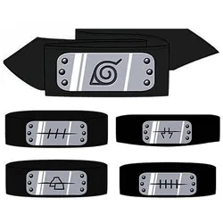 Anime Headbands Uzumaki Akatsuki Figure Cosplay Accessories Props Head Belt Cartoon Kids Boy Forehead Protector Baby Toys