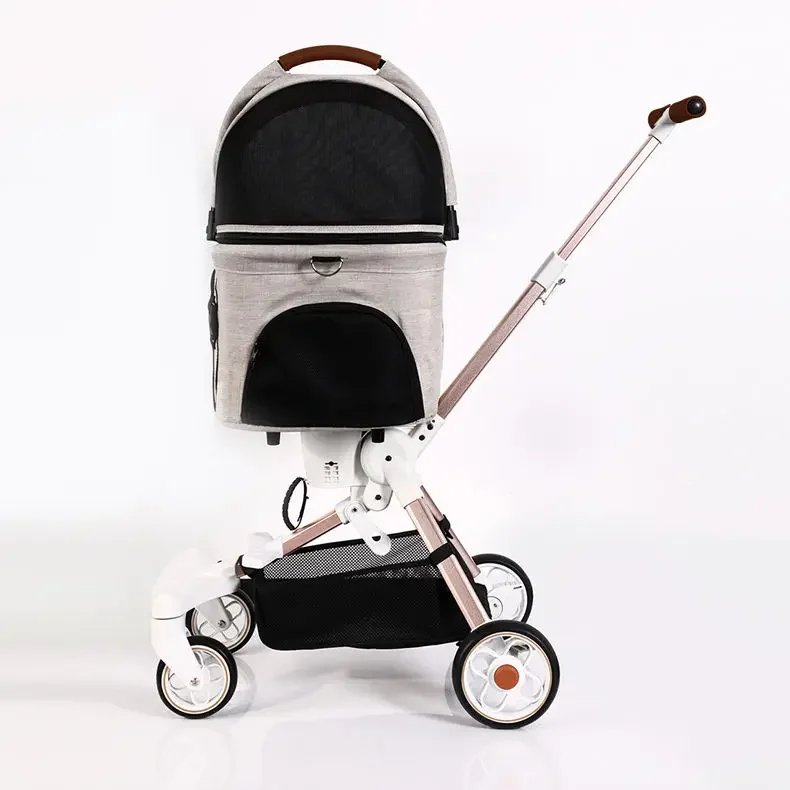 Pet Stroller,With Detachable Carrier Pet Trolley Carrier With Wheels Expandable Pet Carrier Rolling For Dogs And Cats