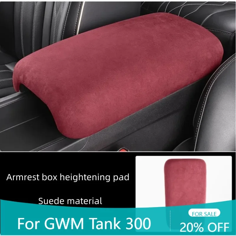 

Car Armrest Box Heightening Pad Fit Modified Car Armrest Box Suede Protective Cover Car Upgrade Parts for GWM Tank 300 Hi4-T