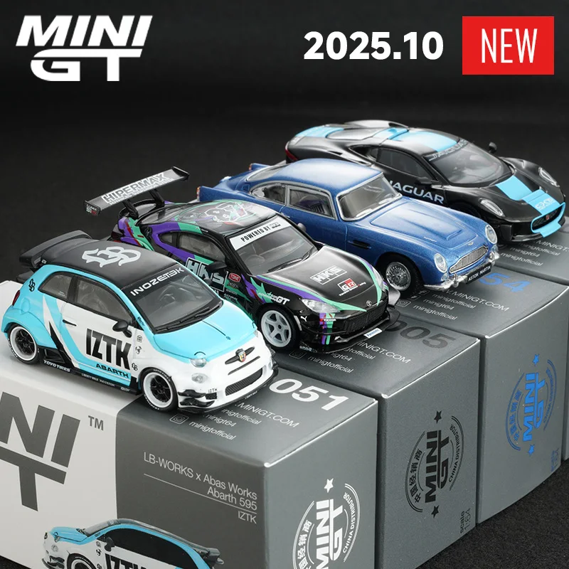 

MINIGT 1/64 Abas Jaguar Nissan Toyota Aston Martin sports car Vintage car metal diecast cars Toys For Boys collect ornaments