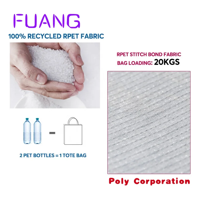 Custom  Custom Printed Waterproof Rpet Pp Non Woven Polypropylene Laminated Shopping Tote Bag With Logo Large