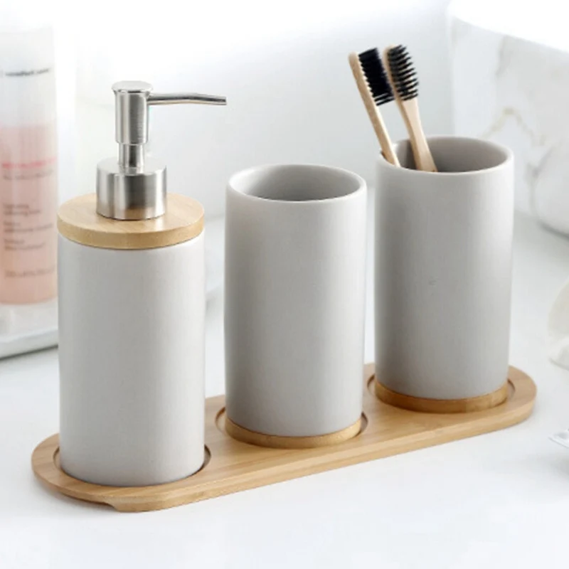 Pepper Mill Tray Bamboo Tea Tray Salt And Pepper Shaker Stand Tray Wooden Kitchen Storage Holder  Home Decoration Crafts