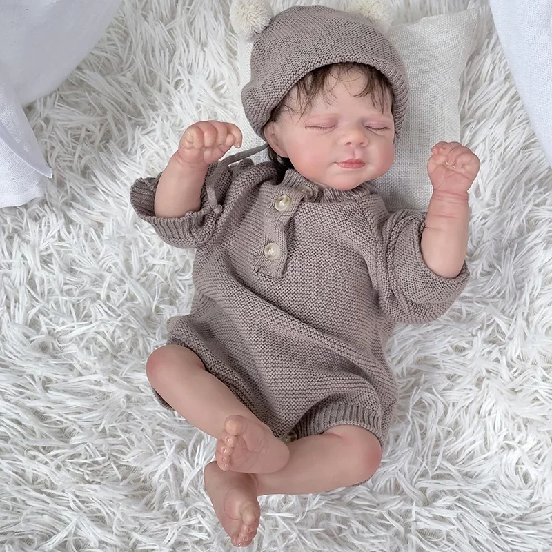 48CM Soft Body Reborn Baby Pascale Newborn Doll with 3D Skin Multiple Layers Painting with Visible Veins Soft Touch Doll