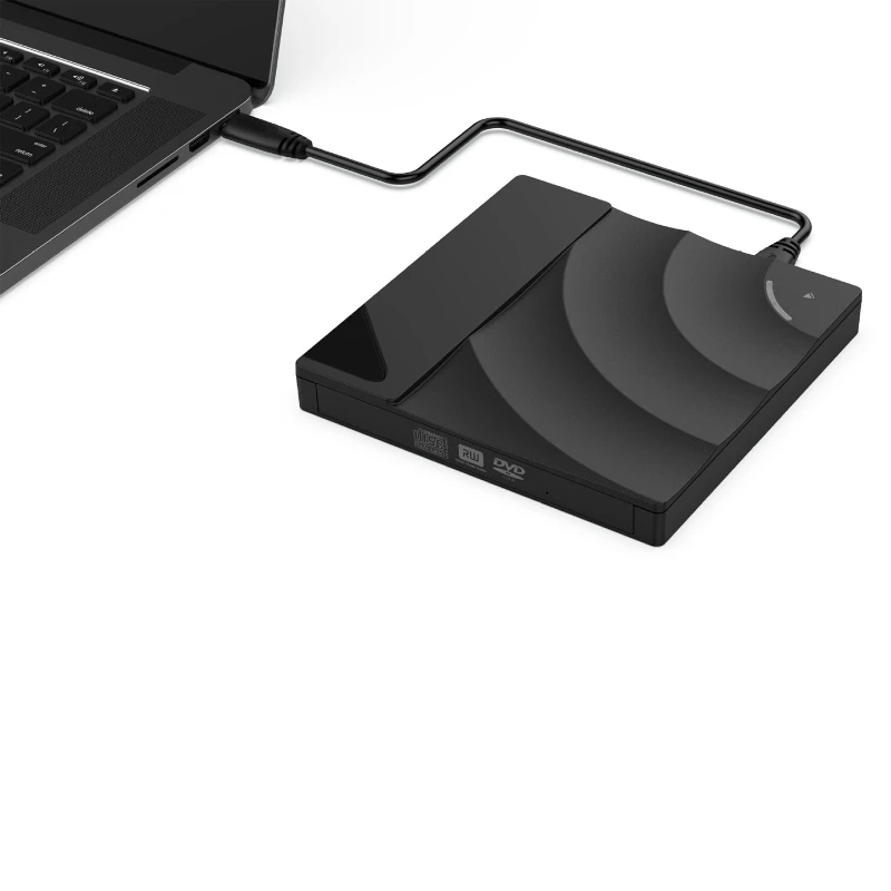 External CD DVD-RW Burner USB 3.0 Mobile Optical Drive Playback Computer Notebook External Drive External Slim Disk Reader