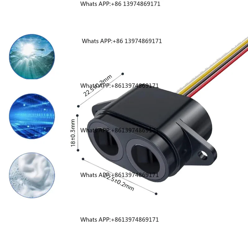 IP67 Waterproof Obstacle Avoid Module RS485 Ultrasonic Level Sensor Container Water Level Monitor