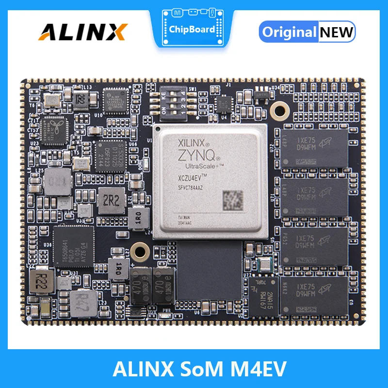 ALINX SoM M4EV: Xilinx Zynq UltraScale+ MPSOC AI XCZU4EV SoM System on Module Stamp Hole