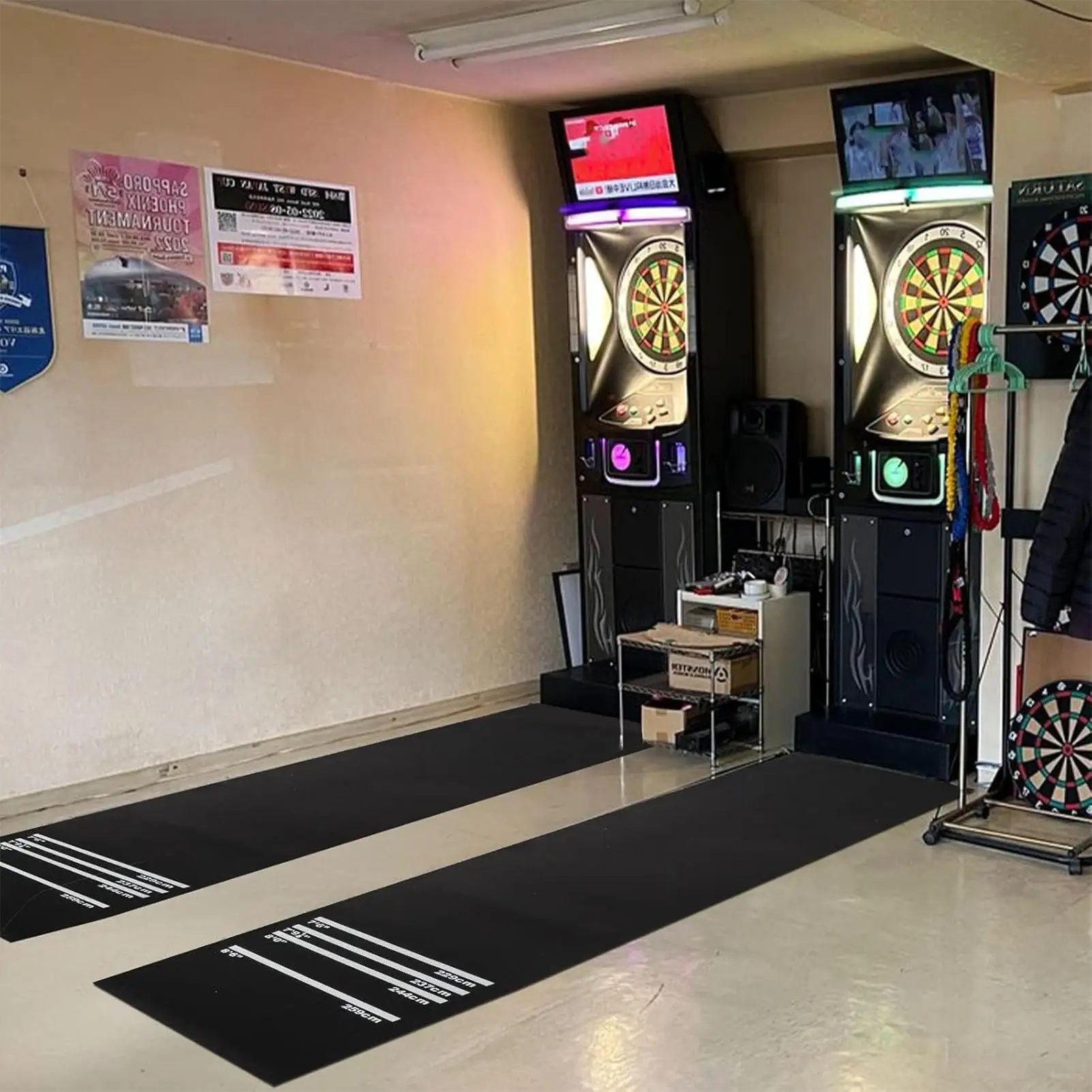 

Коврик для дартса, противоскользящий, амортизирующий, с 4 разметками для меток 300x34 см, для женщин, всей семьи, взрослых