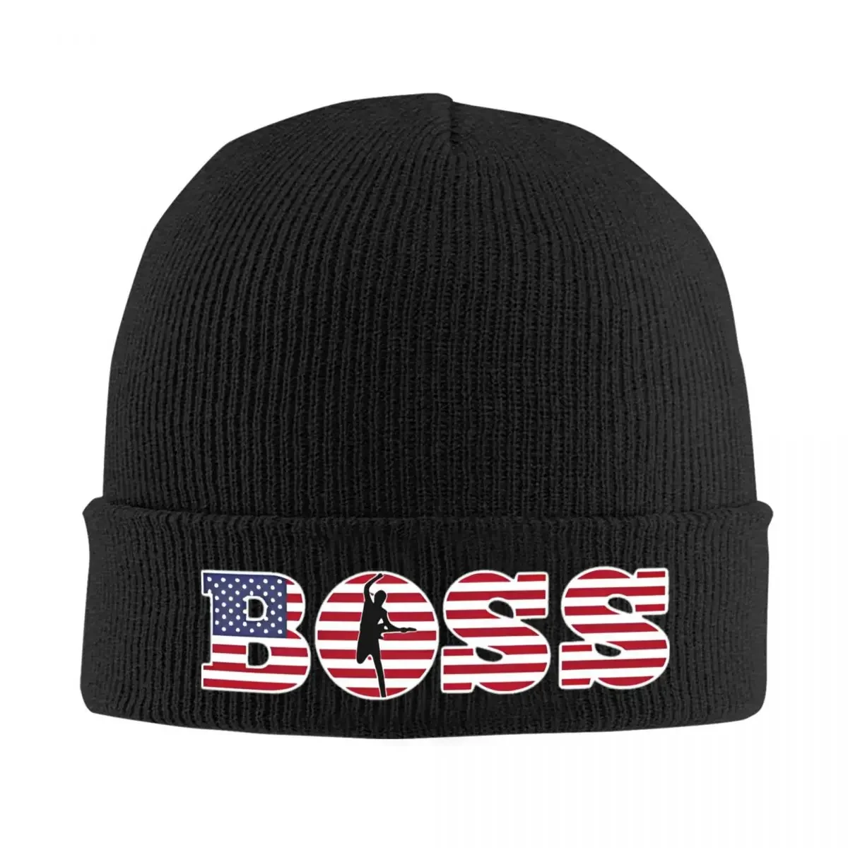 Bruce US Flag Springsteen Knit Hat Beanie Autumn Winter Hat Warm Hip-hop Heartland Rock Caps for Men Women Gift