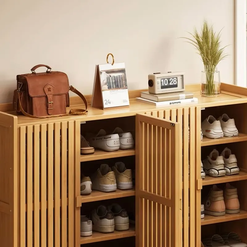 Shoe cabinet for home use, doorstep storage cabinet, wall facing hallway, indoor entrance, rental room, multi-layer shoe rack image 3