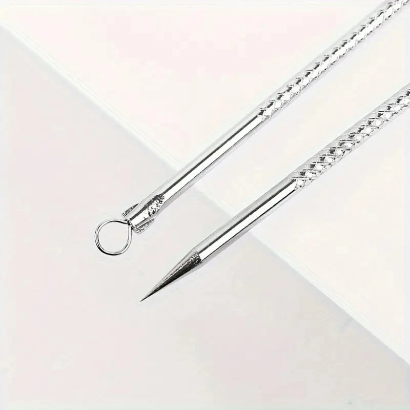 1pc ステンレス鋼にきび面皰にきび傷抽出リムーバー顔のスキンケア毛穴クリーナー針削除ツールホット