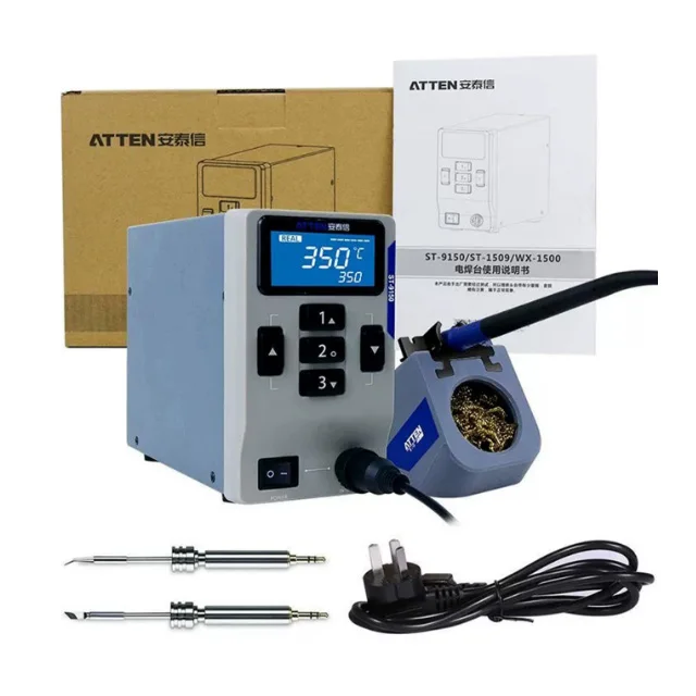 ATTEN Electric Welding Station ST-9150-Y9130, Constant Temperature Adjustable, High Power 150W, Lead-free Maintenance Station 5