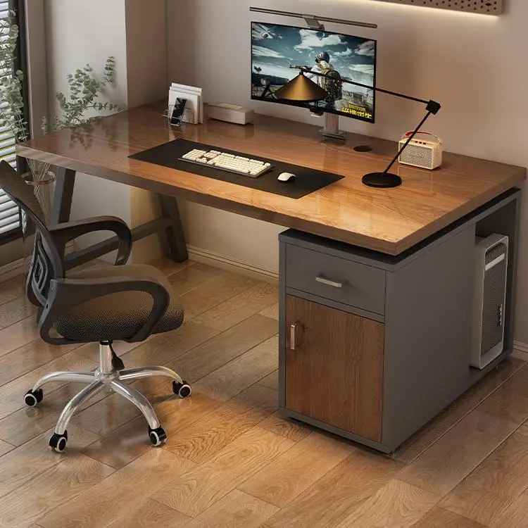 Computer desk Desktop home desk with drawers Student learning Simple bedroom Light luxury