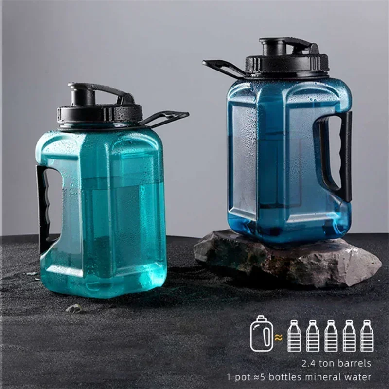 BPA Free Portable Leak-proof Kettle Plastic Large Capacity Water Bottles Water Bottle 2 Liters for Man Outdoor Travel Sports GYM