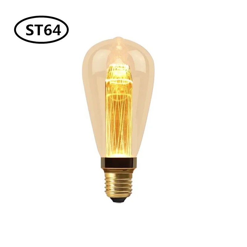 Bombilla LED Edison E27 220V 110V ST64 G95 G125 LOVE 2000K, lámpara incandescente Vintage para decoración, vacaciones, bodas y fiestas