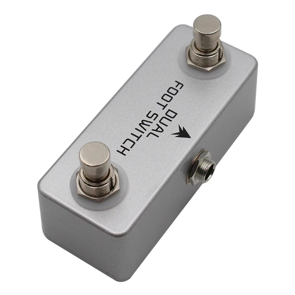 Mosky Dual Latching Footswitch Guitar Pedal,Dual Foot switch for Amps or Effects Pedals