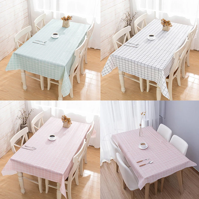 1Pcs Simple And Natural Table Cloth Waterproof Table Cover Cloth Wipe Clean Party Tablecloth Covers