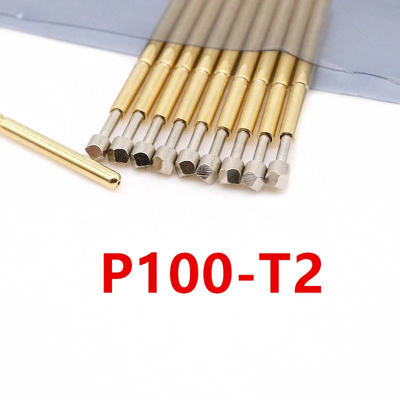 P100-T2 Test Probe Diamond Type Test Diameter 1.36mm Length 33.35mm for PCB Test Probe IC Pogo Pin