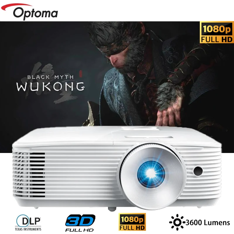 

Optoma HD28HDR 4K HD Home Cinema DLP Projector Full 3D 1080P 3600 Lumens Business&Education Smart Video Proyector