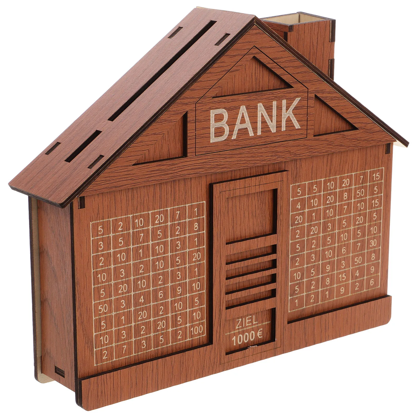 Salvadanaio creativo in legno per bambini, scatola di risparmio per bambini, 1000 portieri, salvadanaio decorativo in legno per bambini