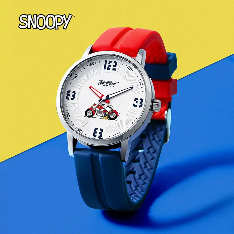 New Snoopy Waterproof Watch Simple and Stylish, Student Silicone Round Quartz Watches