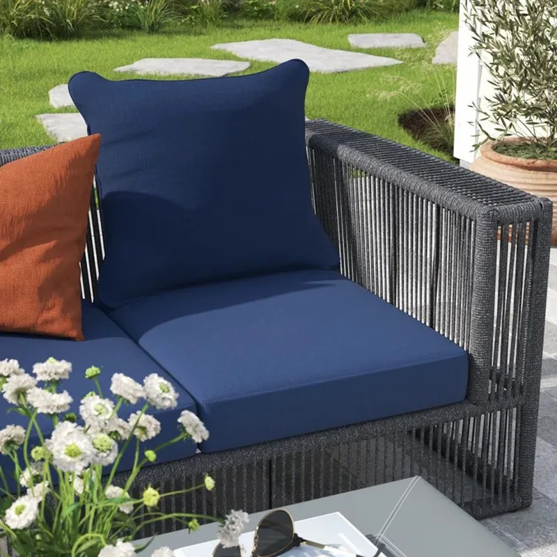 Outdoor chair cushion Outdoor stool Balcony Single chair Water-proof removable and washable strap Sponge split combination
