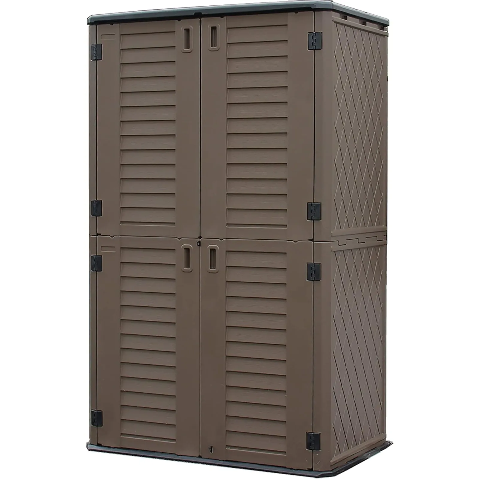 

US Sheds & Outdoor Storage, 66 Cu.ft Vertical Storage Sheds Outdoor with Floor, Outdoor Storage Cabinet Waterproof for Garage