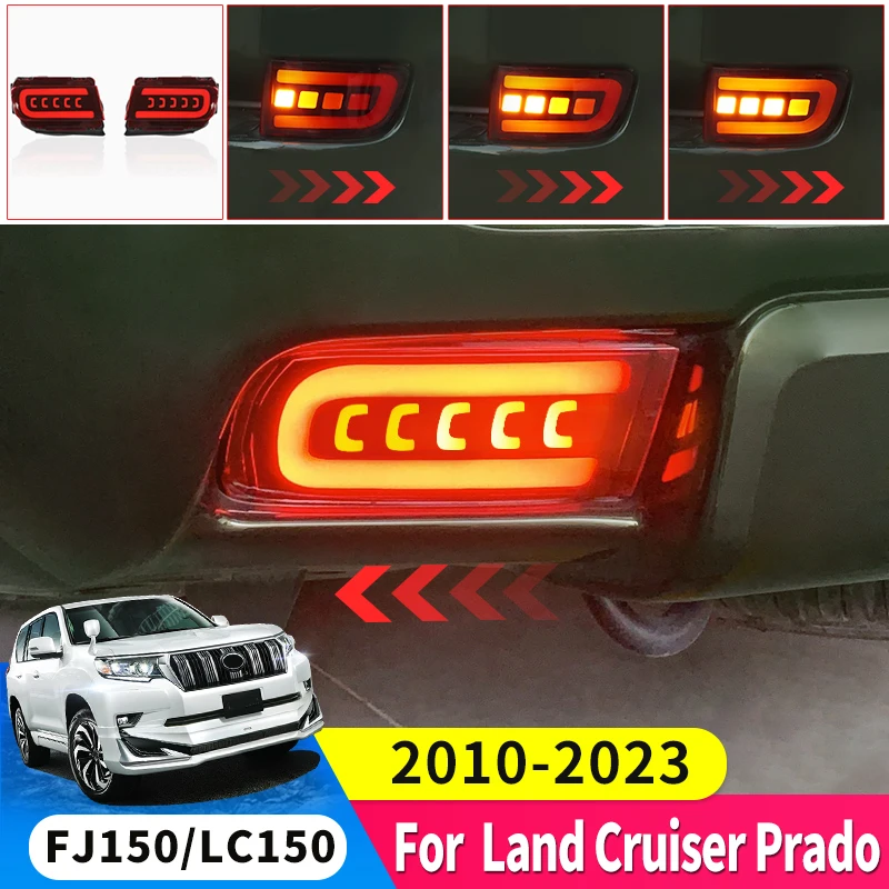 

Для 2010-2023 Toyota Land Cruiser Prado 150 Lc150 Fj150 светодиодный задний свет стоп-сигнал Модификация аксессуары динамический сигнал поворота