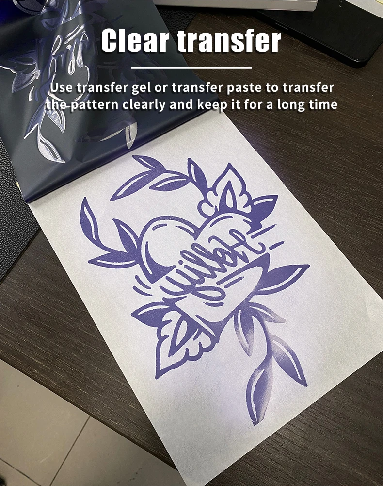 10/30/50/100Pcs Tattoo Transfer Pape A4 Size Stencil Paper Copy Paper Thermal Paper for Tattoo Transfer Tattoo Supplies