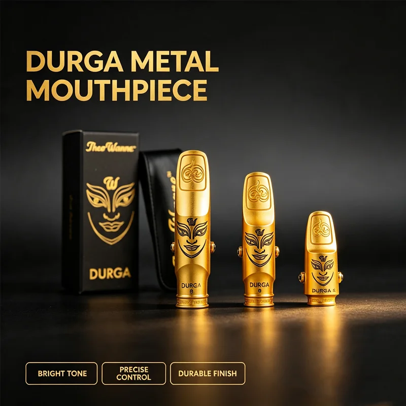 High‑Quality Metal Saxophone Mouthpiece, Brass‑Plated, Sizes 5 6 7 8 9, Accessories for Alto Soprano Tenor Saxophones