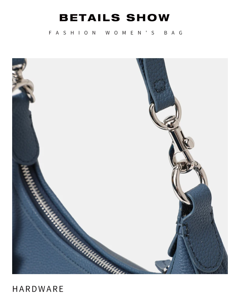 AIDRANI Leder-Umhängetasche aus Rindsleder mit großer Kapazität, Damen-Unterarmtasche, lässiges Nischendesign, weich – Detail 13