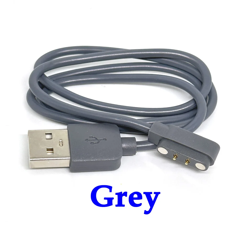 

100PCS 2pin 4mm Magnetic Absorption Charging Cable USB Power Charger Cables for Children Men Smart Watch 99% Universal