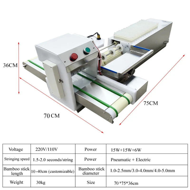 Kebab Making Grill Tools Meat Skewer Maker Wear Meat String Lamb Skewers Machine
