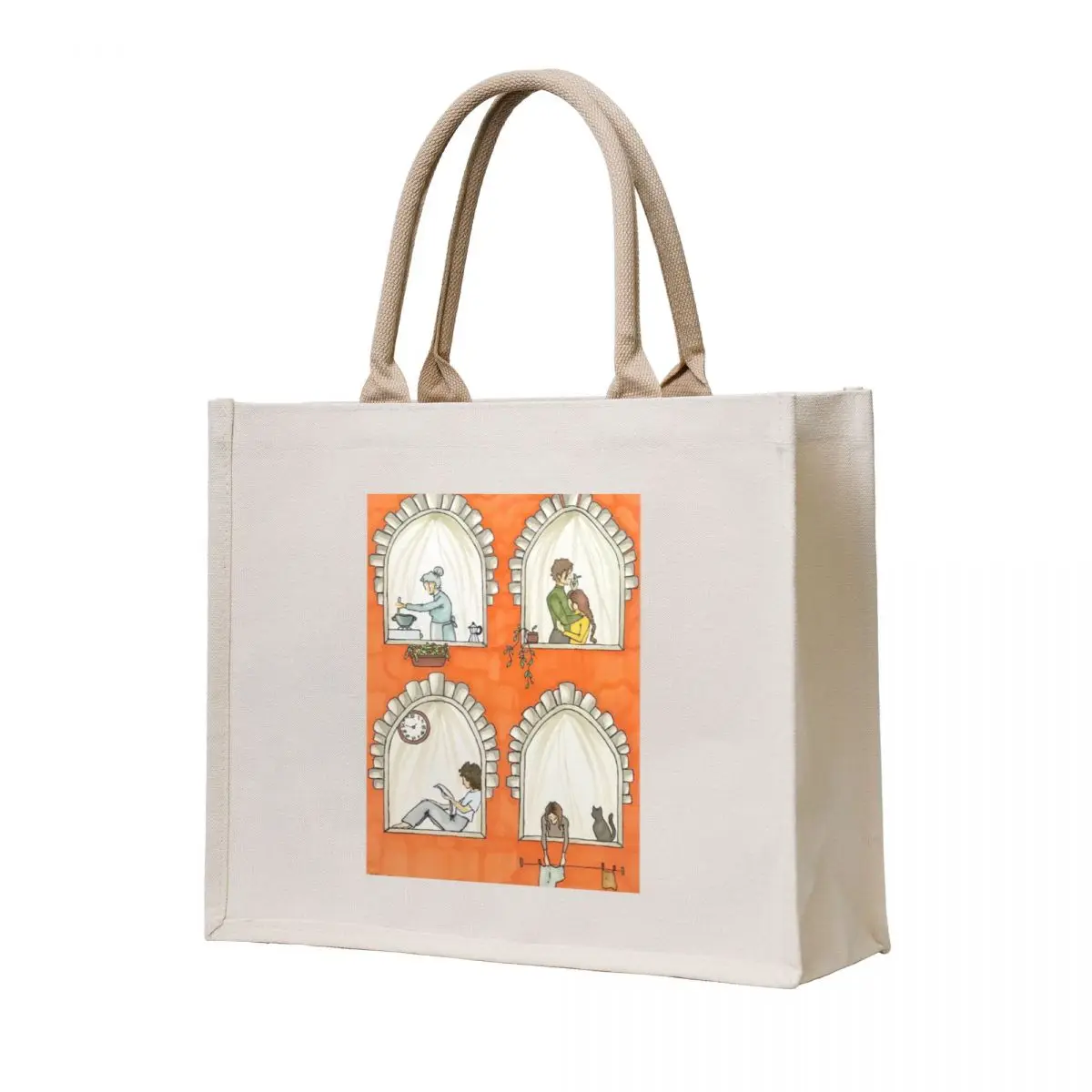 

The Roman Quarantine - Windows Tote Bag shoping bag hand bag Portable shopping reusable grocery bags