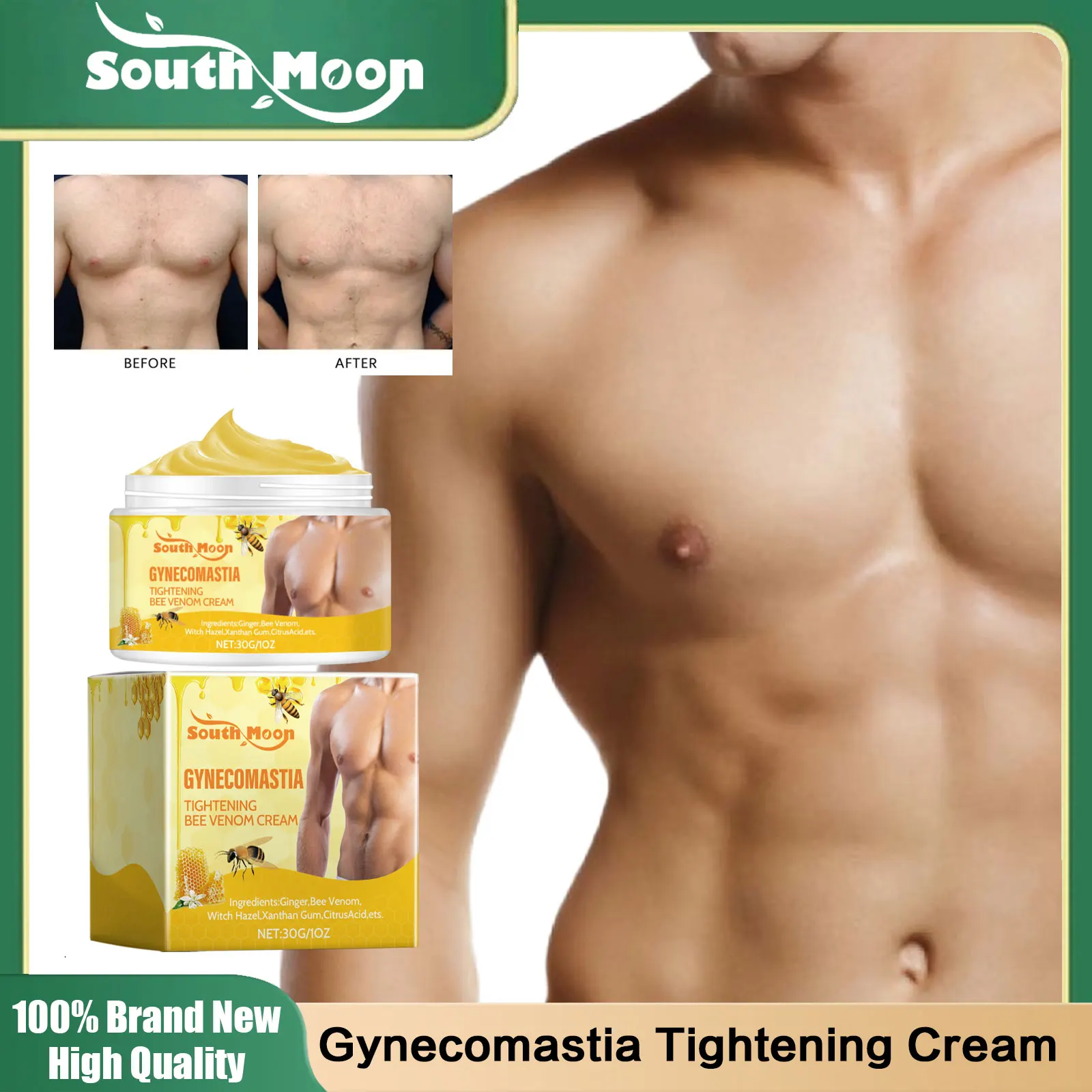 

Man Breast Firm Massage Cream Remove Excess Fat Burning Gynecomastia Tightening Shrink Chest Body Muscle Weight Loss Serum Care