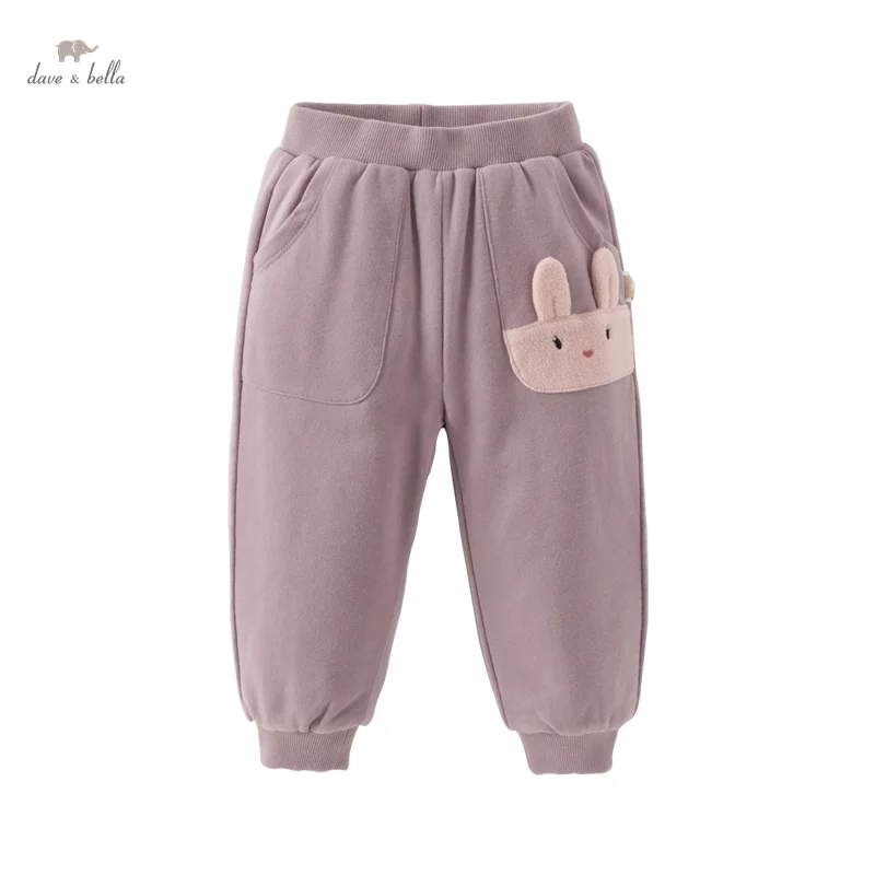 Dave Bella Boys Girls Baby Leggings New Autumn Winter Rabbit  Panda Cute Sweet Children's Comfortable Fashion  Outdoor DB4243680