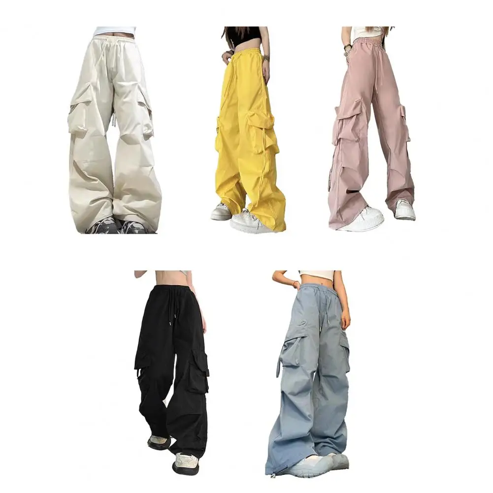 

Retro Cargo Pants Women Fashion Streetwear High Waist Thin Casual Sweatpants Harajuku Sports Pants Woman Clothes Trousers Mujer