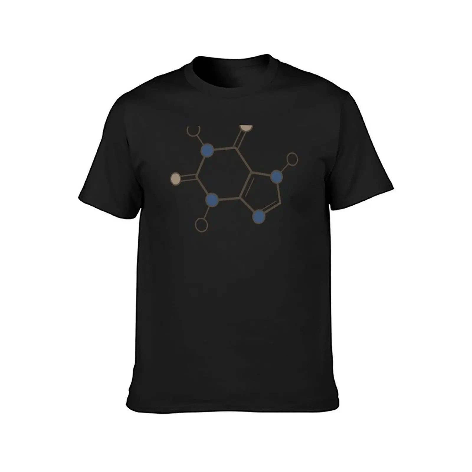 caffeine molecular structure T-Shirt summer tops kawaii clothes new edition men t shirts