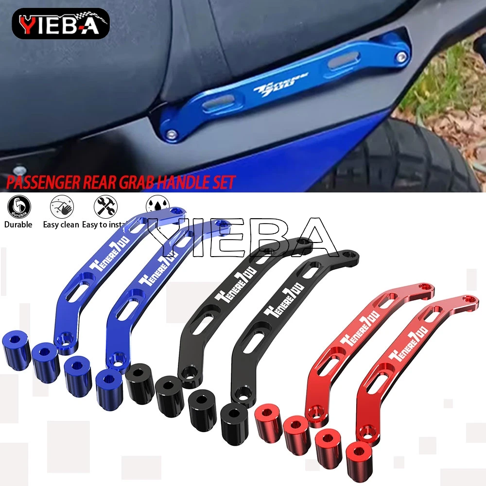 

For Yamaha Tenere 700 XTZ700 2019-2023 2024 2025 Rear Grab Handle Passenger Set Tenere 700 World Raid 2022 T700 Rally Motorcycle