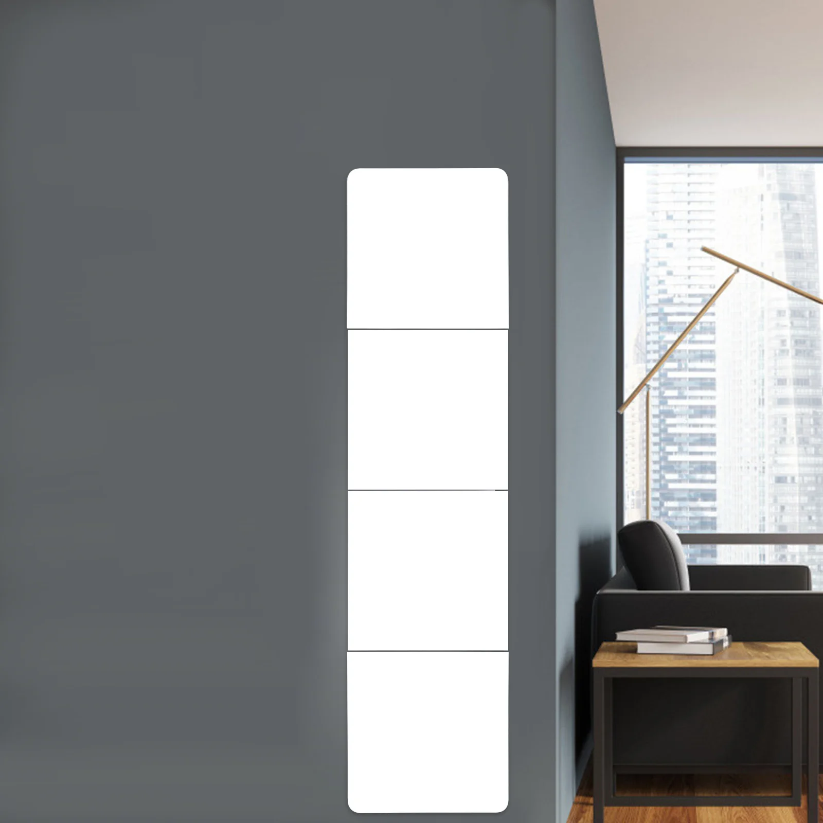 

1 set Full Length Mirror Bedroom Bath Gym Home Dormitory Wall Mount Mirrors Decorative Tile Stickers High Definition