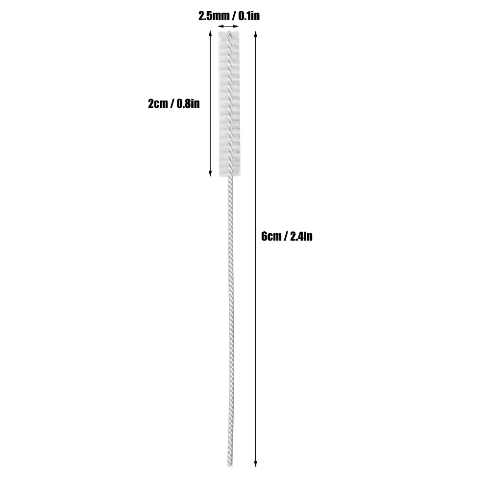 10Pcs 2.5mm Hearing Aid Vent Brush Nylon Hair Professional Hearing Aid Cleaning Tool Hearing Aid Accessory Brush - view 6