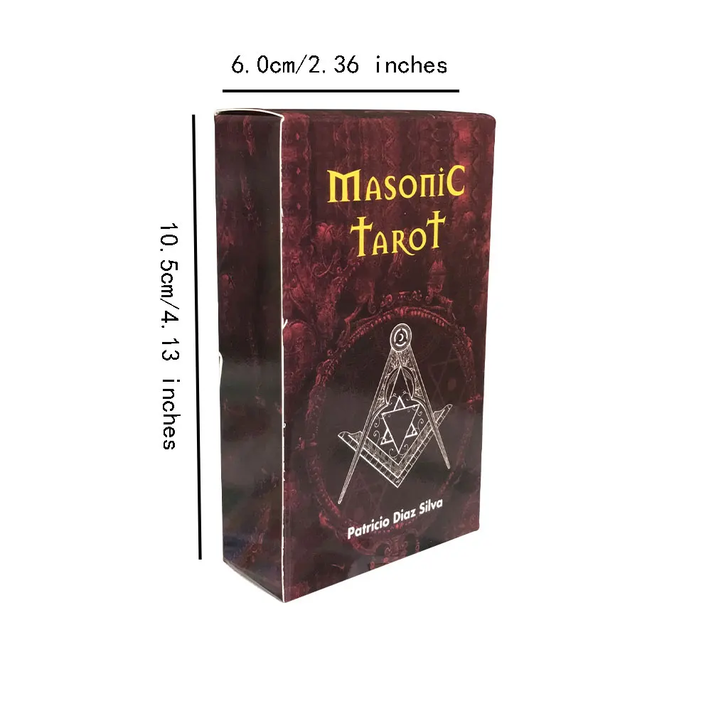 Hot sales Masonic Tarot Oracle Card Fate Divination Prophecy Card Family Party Game Tarot 78 Card Deck