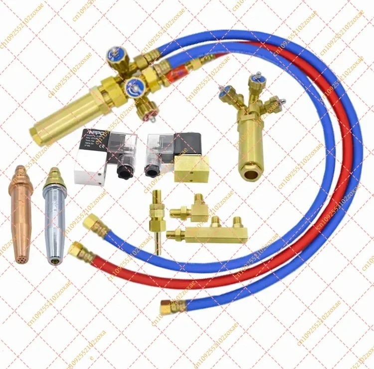Portable numerical control cutting machine flame cutting torch assembly acetylene propane  nozzle solenoid valve copper joint