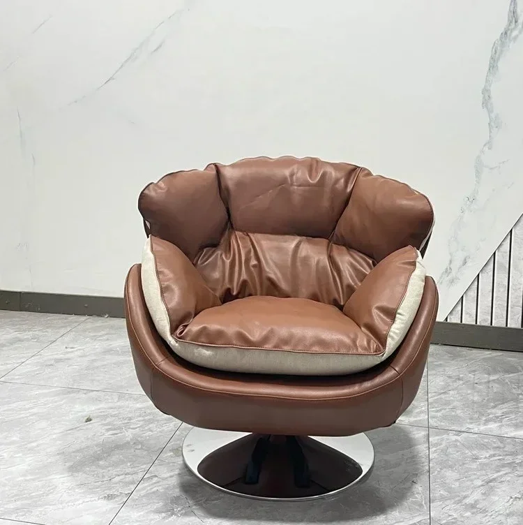 Couch Designer Single Leisure Recliner Swivel Chair Winter and Summer Dual-Use Living Room Balcony Bedroom Italian Style