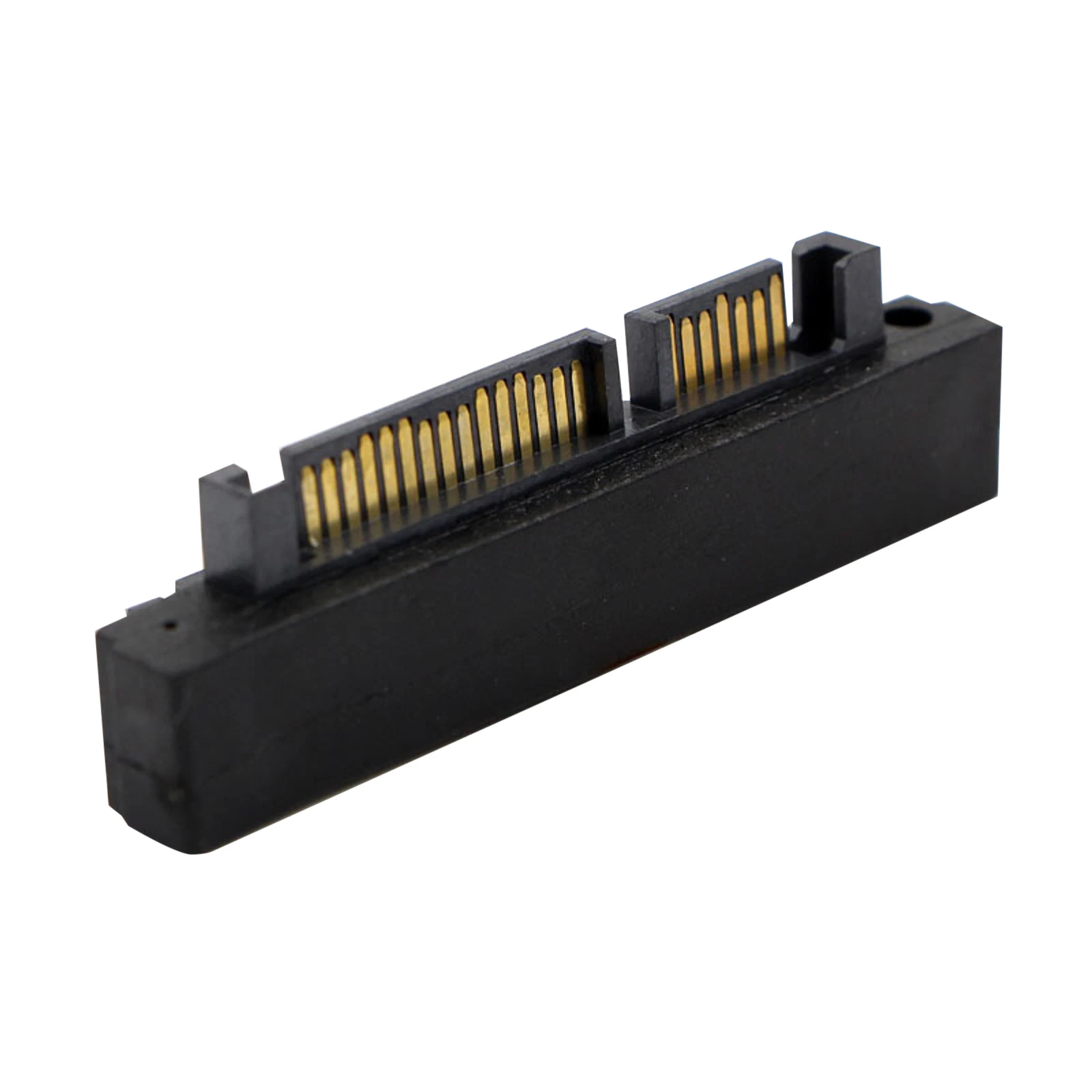 Adattatore convertitore di estensione del connettore femmina SATA 22pin 7 + 15 maschio a SATA a 22pin ad angolo retto a 90 gradi per accessori per Hard Disk