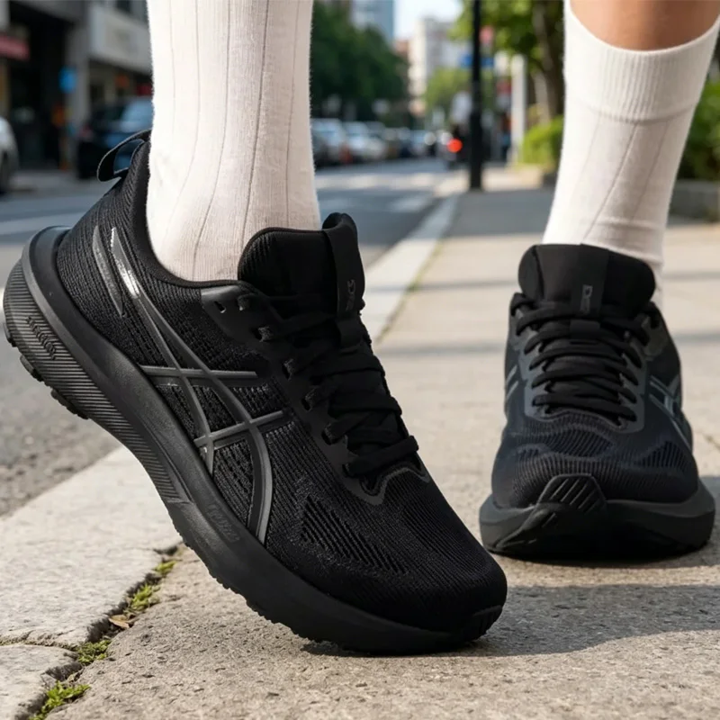 Women Cushion Running Shoes Asics 2026new Lightweight Breathable Non Slip Comfort Athletic Sport Sneakers 1012B859-003